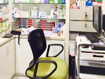 Pharmacy interior